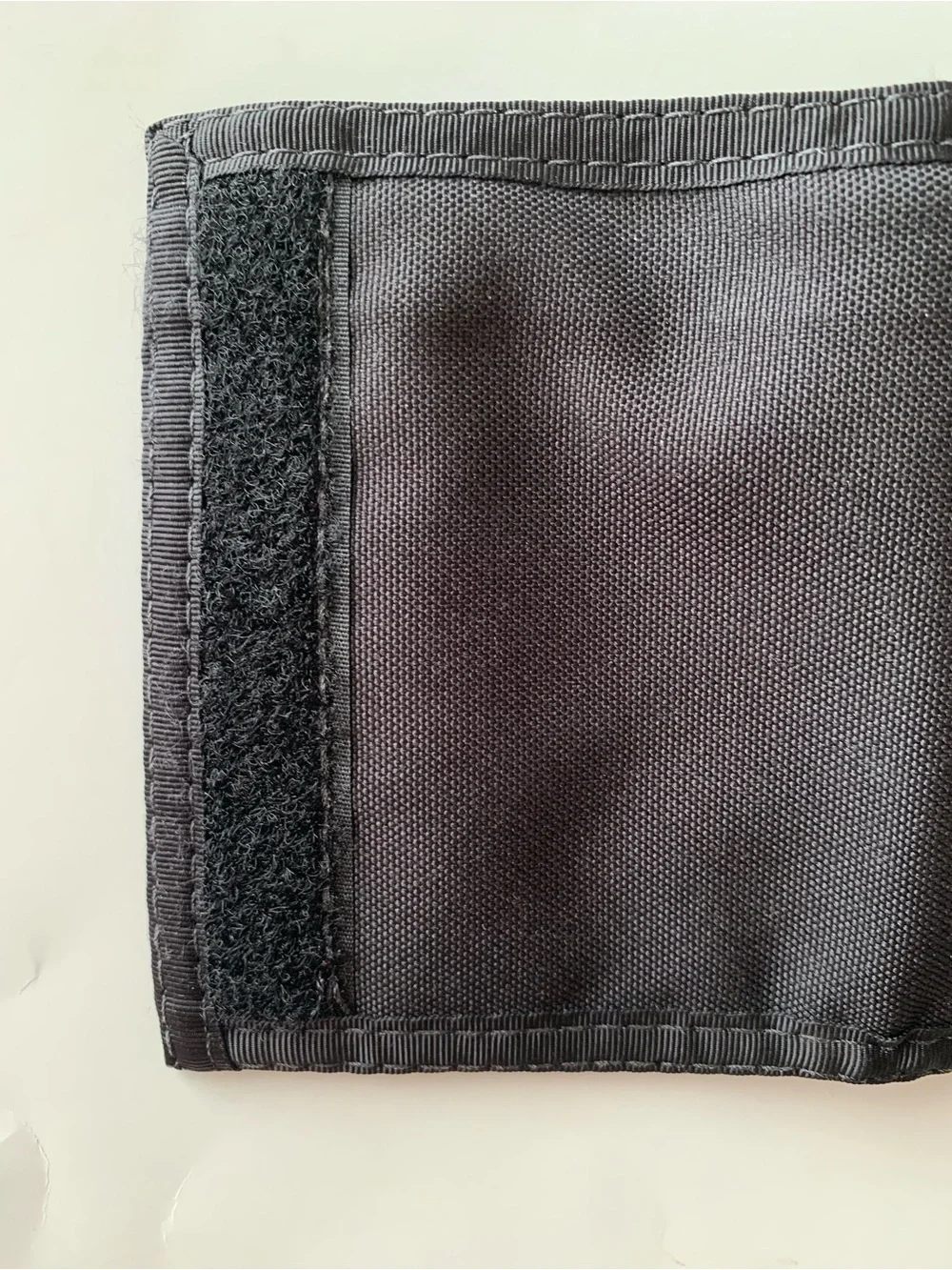 Vintage Rainbow of California Velcro Bifold Wallet Black Nylon USA Made NOS 90s